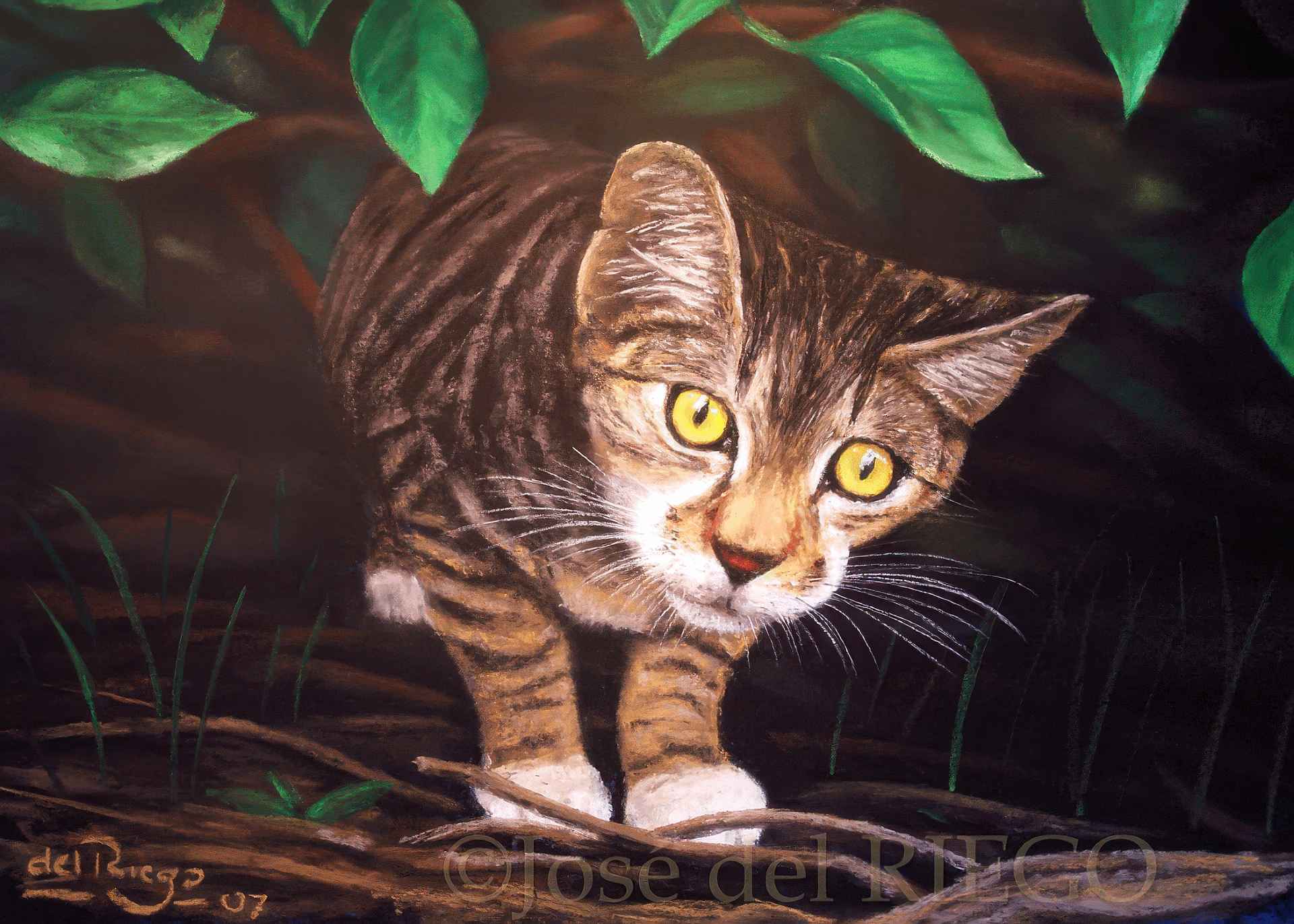 Aprendiz de tigre - Obra de José del Riego